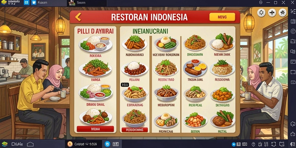 555zk - Tangkapan layar memperlihatkan karakter unik yang dapat dipilih.